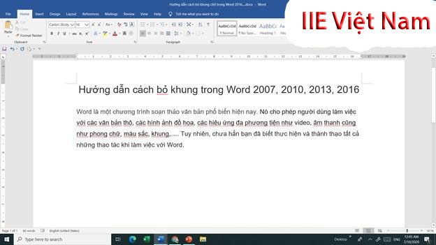 Cách Xóa Khung Trong Word Đơn Giản, Dễ Làm Nhất