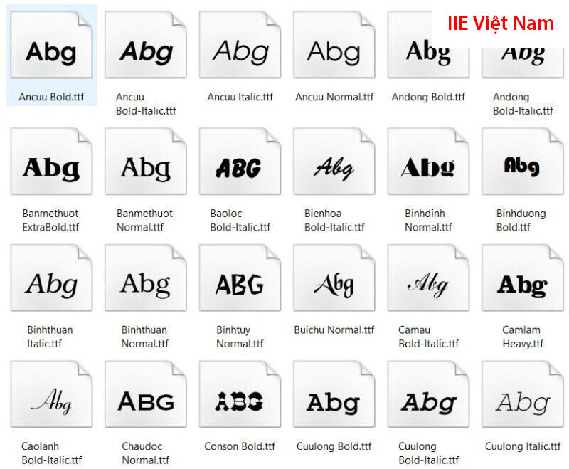 Font chữ Việt hóa đẹp: Bạn đang tìm kiếm những font chữ Việt hóa đẹp để sử dụng cho các dự án của mình? Đừng bỏ qua những font chữ mới nhất của năm 2024, với đa dạng kiểu chữ và sự kết hợp phù hợp giữa chữ và màu sắc. Hãy để những font chữ tuyệt đẹp này giúp cho tác phẩm của bạn trở nên nổi bật và ấn tượng hơn.