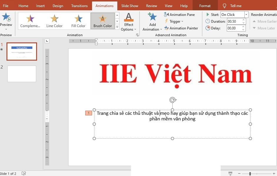 Cách Làm Chữ Chạy Liên Tục Trong Powerpoint 2010 Nhanh Nhất