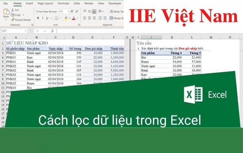 Cách lọc dữ liệu trong Excel dân văn phòng hay dùng nhất