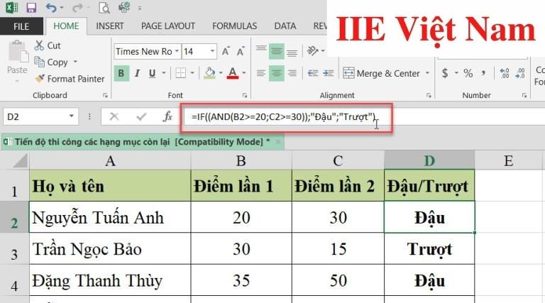 Hàm IF nhiều điều kiện - Hướng dẫn cách dùng chi tiết nhất